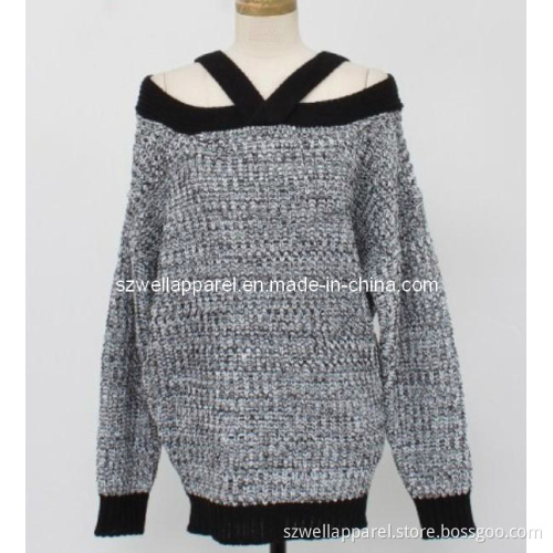 Lady's Long Sleeve Sweater (SZWA-0958)